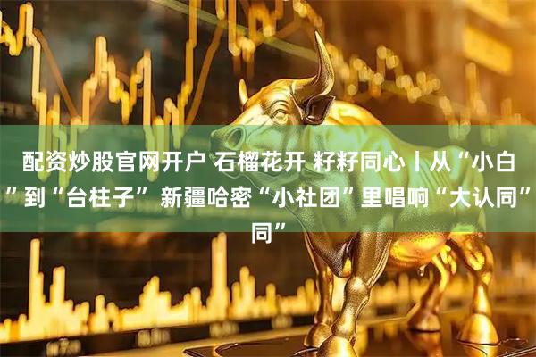 配资炒股官网开户 石榴花开 籽籽同心丨从“小白”到“台柱子” 新疆哈密“小社团”里唱响“大认同”